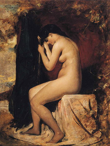 William Etty Seated Female Nude